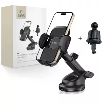 TECH-PROTECT V3 suporte de carro universal para painel e saída de ar preto