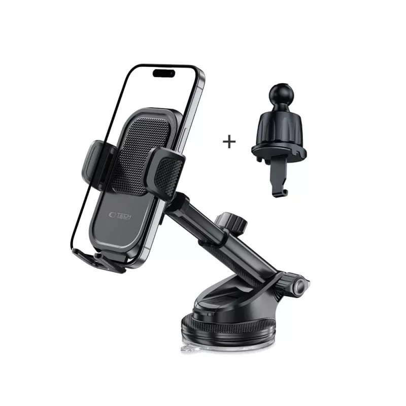 TECH-PROTECT V8 suporte de carro universal para painel e saída de ar preto