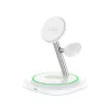 Tech-Protect QI15W-A46 estação de carregamento sem fios MagSafe 3IN1 branca