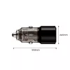 TECH-PROTECT CC03 carregador de carro de 2 portas PD 100W preto