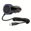 TECH-PROTECT CC05 carregador de carro de 2 portas PD 60W + cabo preto