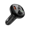 TECH-PROTECT CC06 Carregador de Automóvel 3 Portas PD 72W + Transmissor FM Bluetooth Preto