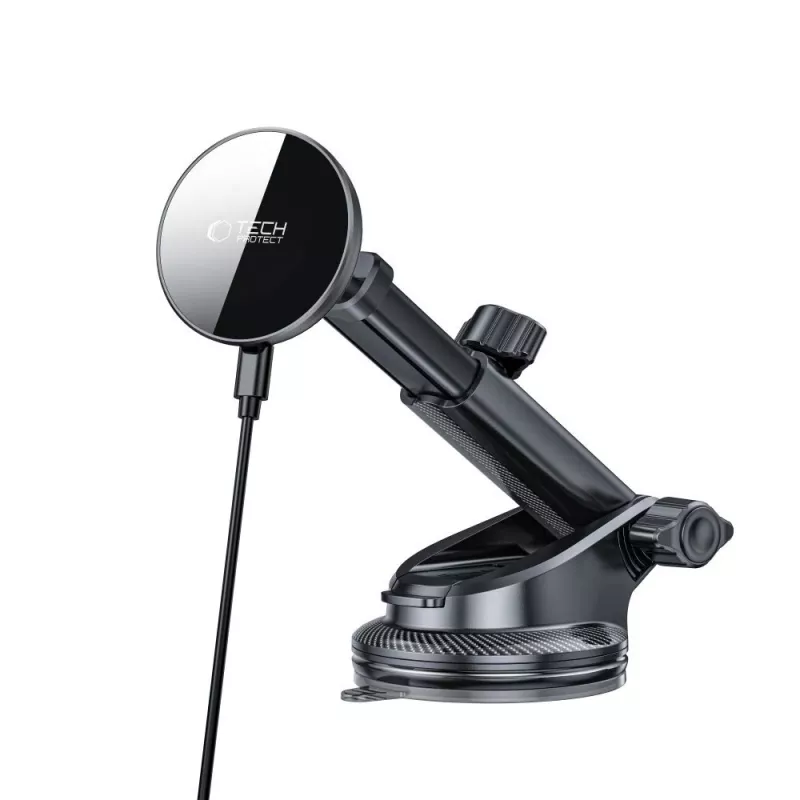 TECH-PROTECT MM15W-V10 Suporte Magnético MagSafe para Painel e Saída de Ar com Carregamento Sem Fios 15W Preto