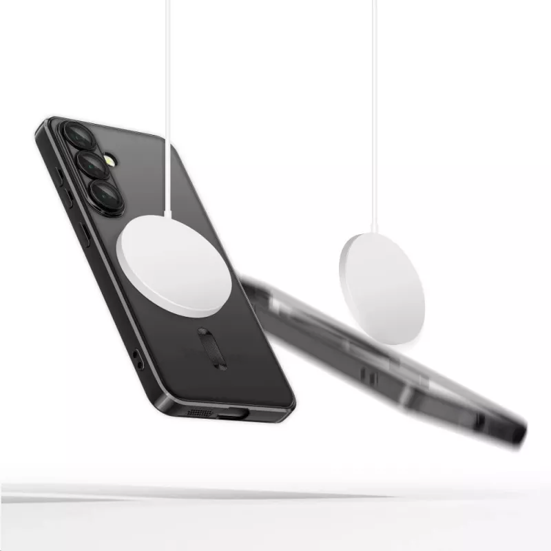 Tech-Protect Magflex Capa MagSafe para Samsung Galaxy A26 5G Preto Brilhante