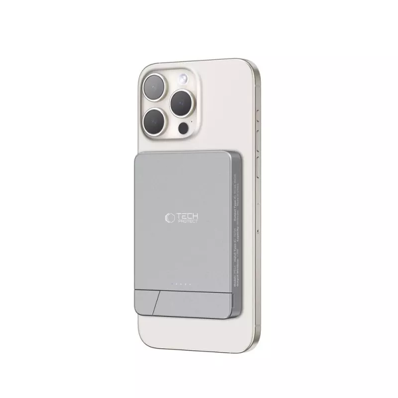 TECH-PROTECT PB14 LIFEMAG Power Bank MagSafe 5000mAh Cinzento Espacial