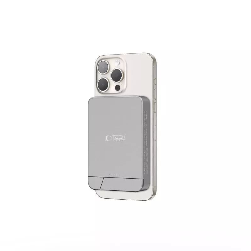 TECH-PROTECT PB15 LIFEMAG Power Bank MagSafe 10000mAh Cinzento Espacial