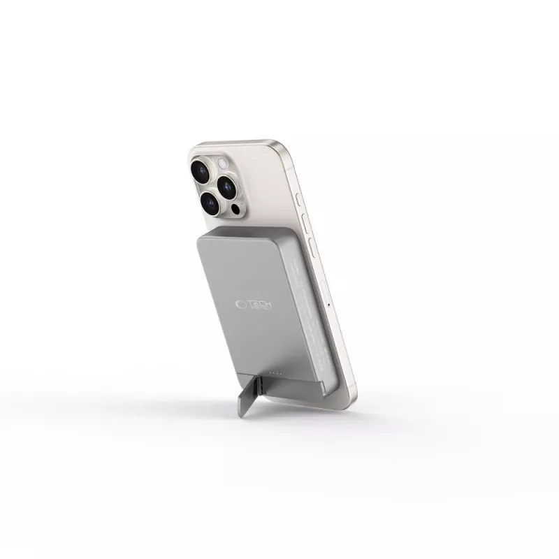 TECH-PROTECT PB15 LIFEMAG Power Bank MagSafe 10000mAh Cinzento Espacial