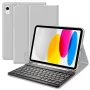 Tech-Protect SC Pen + Capa com Teclado para iPad 10,9 Polegadas (10.ª Geração, 2022) / iPad Air 11 Polegadas (M2, 2024) / iPad Pro 11 Polegadas (M4, 2024) - Cinzento
