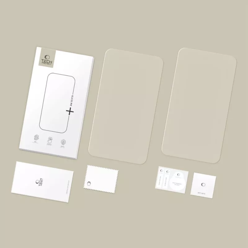 TECH-PROTECT Glass Fit+ Película de Proteção de Ecrã em Vidro Temperado 2-Pack para Vorwerk Thermomix TM7 Transparente