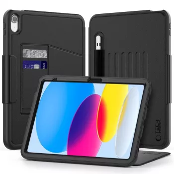 Tech-Protect SC Pen Armor Capa para iPad 10,9 Polegadas 10.ª Geração (2022) / iPad 11 Polegadas 11.ª Geração (2025) - Preto