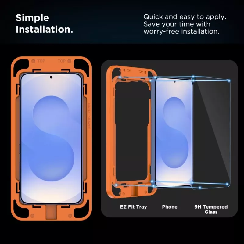 TECH-PROTECT Quick Set+ Película de Proteção de Ecrã em Vidro Temperado 2-Pack para Samsung Galaxy S24+ Plus / S25+ Plus Transparente