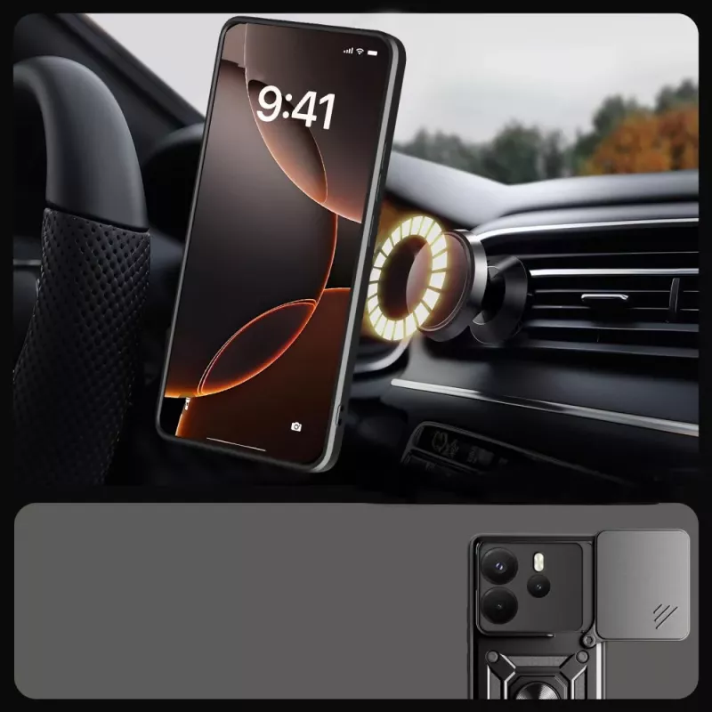 Tech-Protect Camshield Pro Capa para Xiaomi Redmi Note 14 4G, Preto Mate