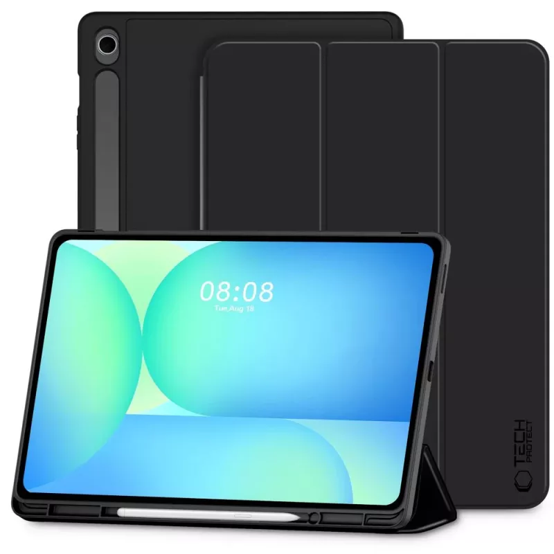 Tech-Protect SC Pen Capa para Samsung Galaxy Tab S10 FE+ 13.1 X620 / X626B, Preta