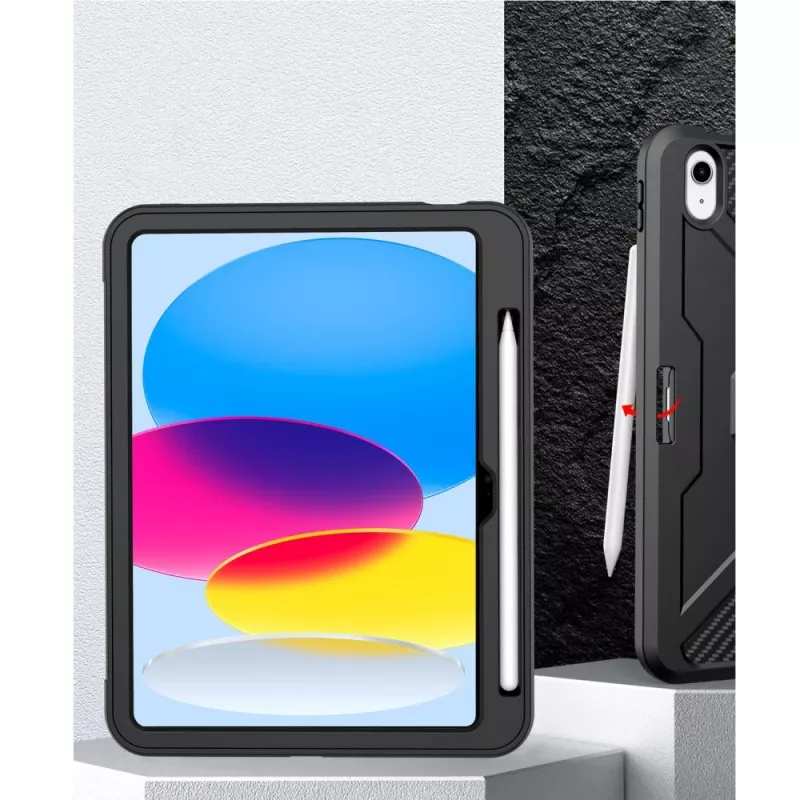Tech-Protect Endurance Capa para iPad 10,9 Polegadas (10.ª Geração, 2022) / iPad 11 Polegadas (2025) - Preto