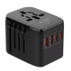 TECH-PROTECT TA200 Adaptador de Viagem EU / UK / US / AU Preto