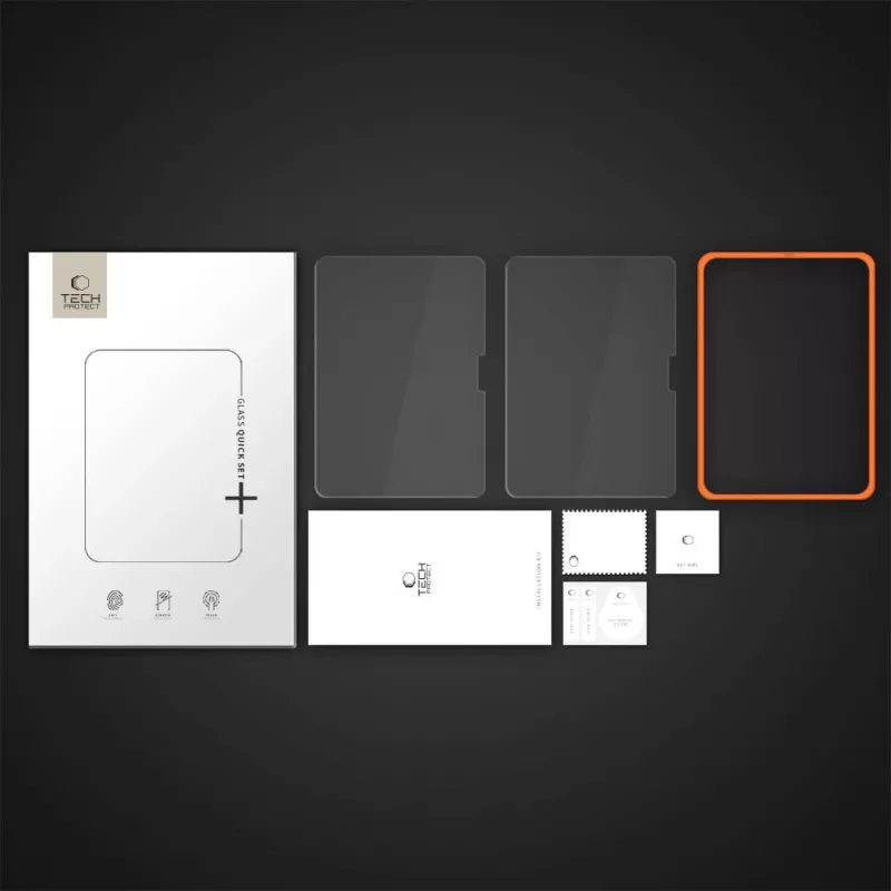 TECH-PROTECT Easy Set+ Pack de 2 Películas de Vidro Temperado para iPad Air 11