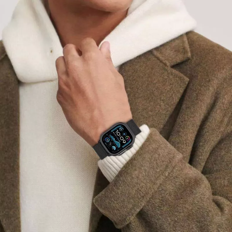 TECH-PROTECT Milano Bracelete de Elos de Titânio para Apple Watch 8 / 9 / 10 / 11 / SE / Ultra (44 / 45 / 46 / 49 mm)