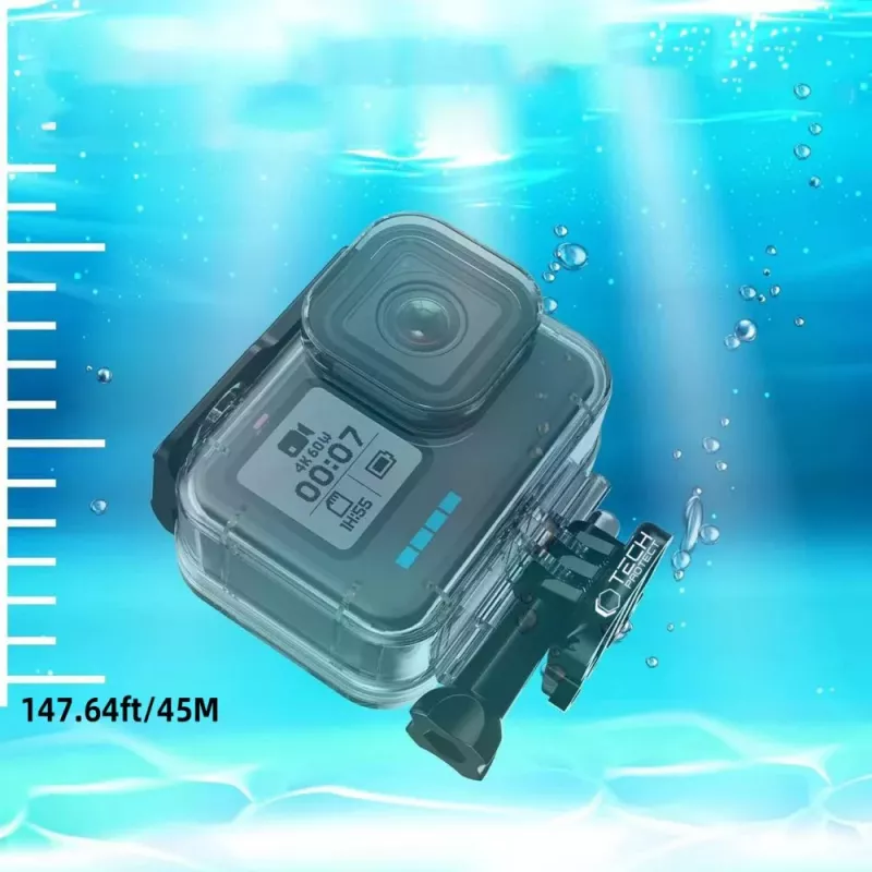 TECH-PROTECT GA200 Caixa à Prova de Água para GoPro Hero 9 / 10 / 11 / 12 / 13 - Transparente