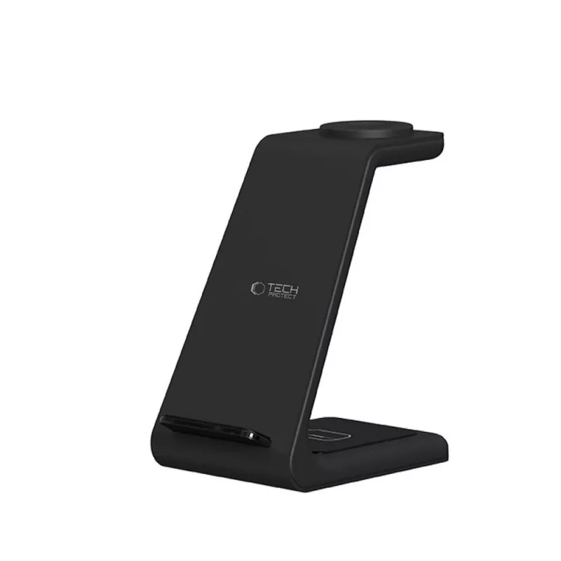 TECH-PROTECT QI15W-A36 Carregador Sem Fios 3-em-1 para Apple Preto