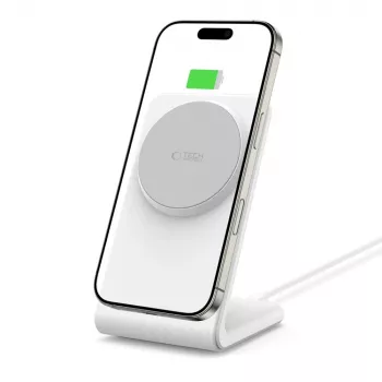 TECH-PROTECT QI15W-A38 Carregador Sem Fios Magnético MagSafe Branco