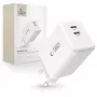 TECH-PROTECT NC45W-GAN Carregador de Rede 2 Portas PD 45W Branco