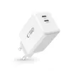 TECH-PROTECT NC45W-GAN Carregador de Rede 2 Portas PD 45W Branco