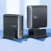 Carregador USB-C Tech-Protect DC80W-GAN GaN 80W 6-PORT preto