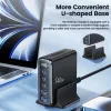 TECH-PROTECT DC140W-GAN Carregador de Secretária 5 Portas PD 140W / QC3.0 Preto