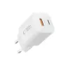 TECH-PROTECT NCM33 Carregador de Rede 2 Portas PD 33W / QC3.0 Branco