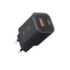 TECH-PROTECT NCM33 Carregador de Rede de 2 Portas PD 33W / QC3.0 Preto