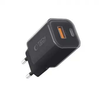 TECH-PROTECT NCM33 Carregador de Rede de 2 Portas PD 33W / QC3.0 Preto