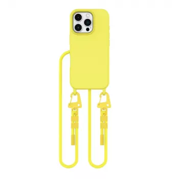 Tech-Protect Magnecklace Capa MagSafe para Apple iPhone 16 Pro Amarelo