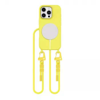 Tech-Protect Magnecklace Capa MagSafe para iPhone 16 Pro Max, Amarelo