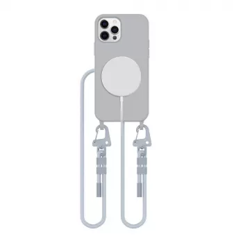 Tech-Protect Magnecklace Capa MagSafe para iPhone 12 / 12 Pro - Cinzento