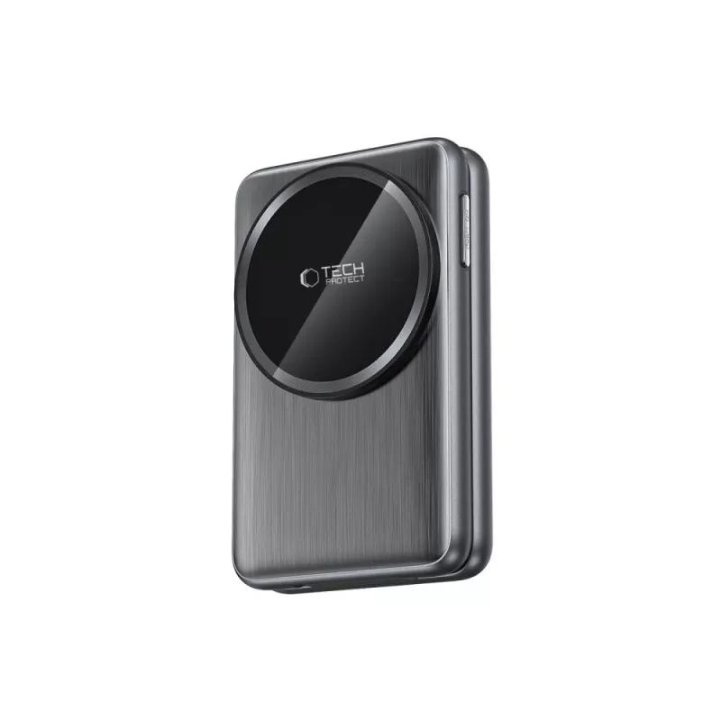 TECH-PROTECT QI15W-A42 Carregador Sem Fios Magnético MagSafe 3em1 Cinzento-espacial
