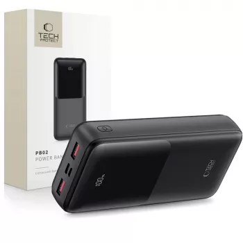 TECH-PROTECT PB02 Power Bank 20000mAh 22.5W Preto