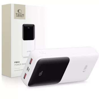 TECH-PROTECT PB02 Power Bank 20000mAh 22,5W Branco