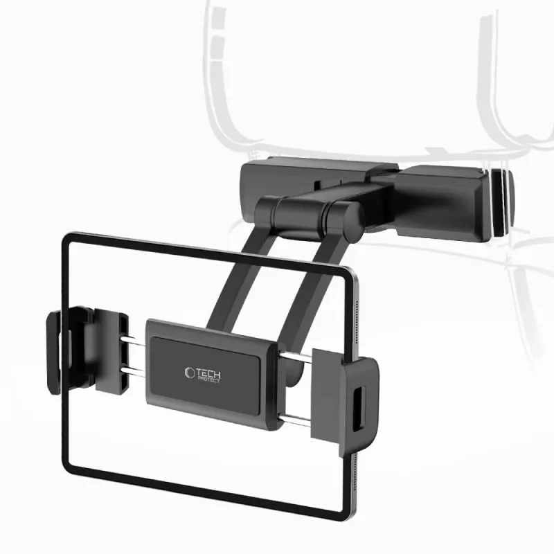 TECH-PROTECT V2 Suporte de Carro para Tablet com Encosto de Cabeça Extensível Preto
