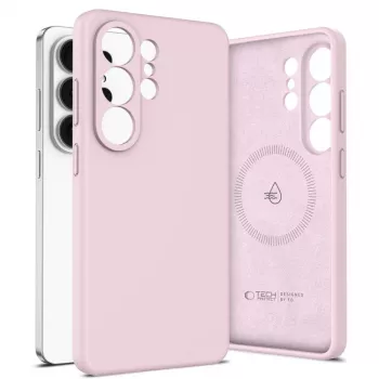 Tech-Protect Capa Silicone MagSafe para Samsung Galaxy S26 Ultra Rosa Pérola