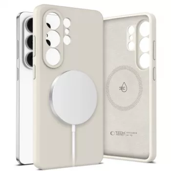 Tech-Protect Capa Silicone MagSafe para Samsung Galaxy S26 Ultra - Cosmic Latte