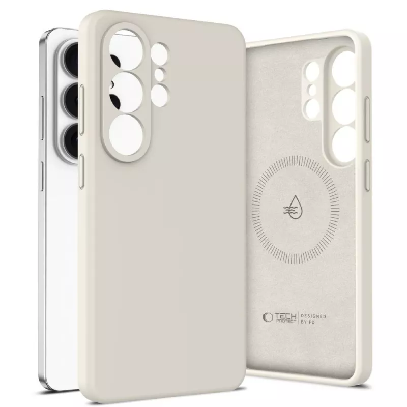 Tech-Protect Capa Silicone MagSafe para Samsung Galaxy S26 Ultra - Cosmic Latte