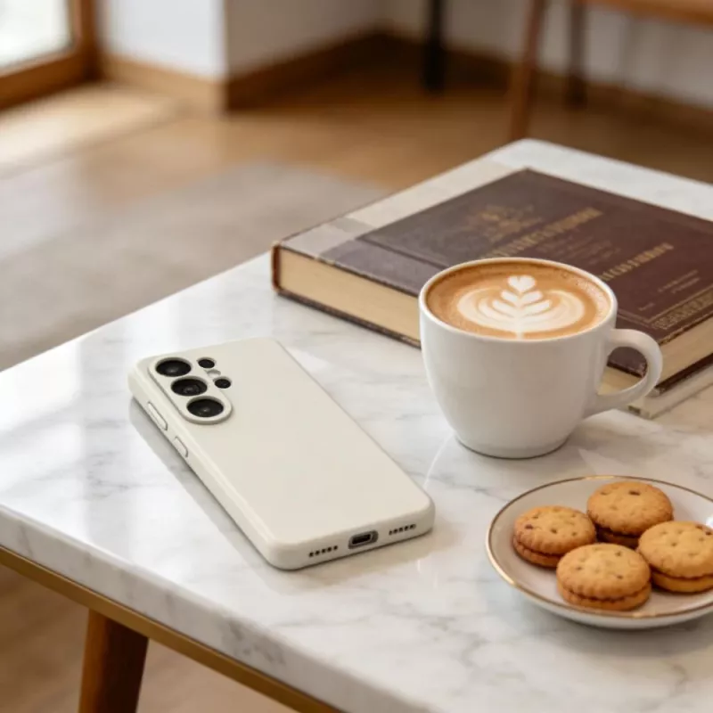 Tech-Protect Capa Silicone MagSafe para Samsung Galaxy S26 Ultra - Cosmic Latte