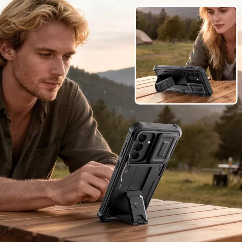 TECH-PROTECT KEVLAR CAM+ 2-SET Galaxy A57 5G Preto Capa Protetora