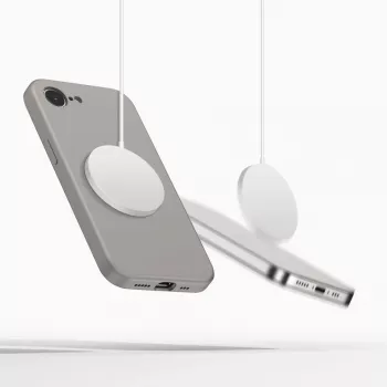 Tech-Protect Silicone MagSafe Capa para Apple iPhone 16E / 17E, Cinzento Pedra