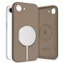 Tech-Protect Silicone MagSafe Capa para Apple iPhone 16E / 17E - Castanho Chocolate