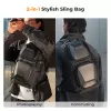 Mala de câmara tipo sling K&F Concept 10L Crossbody para DSLR preta KF13.176