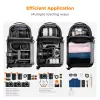 Mala de câmara tipo sling K&F Concept 10L Crossbody para DSLR preta KF13.176