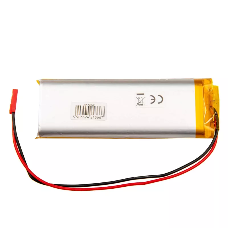 Bateria Li-Po Akyga AKY0829 LP123497 3.7V 4500mAh com PCM JST 2.54 2-Pin 150mm