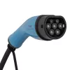 Carregador EV móvel Akyga AK-EC-22, Type 2, ficha CEE 5 pinos, trifásico, 32 A, 22 kW, LCD, 5 m