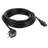 Akyga AK-PC-05S cabo de alimentação, CEE 7/7 para IEC C13, cobre 3 x 1,5 mm², 5 m, preto